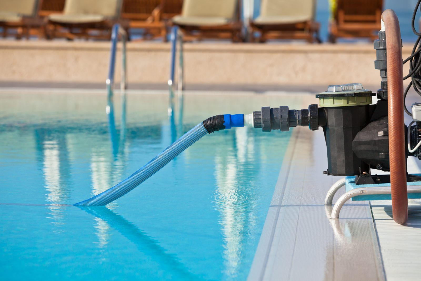 Swimming pool pump and equipment